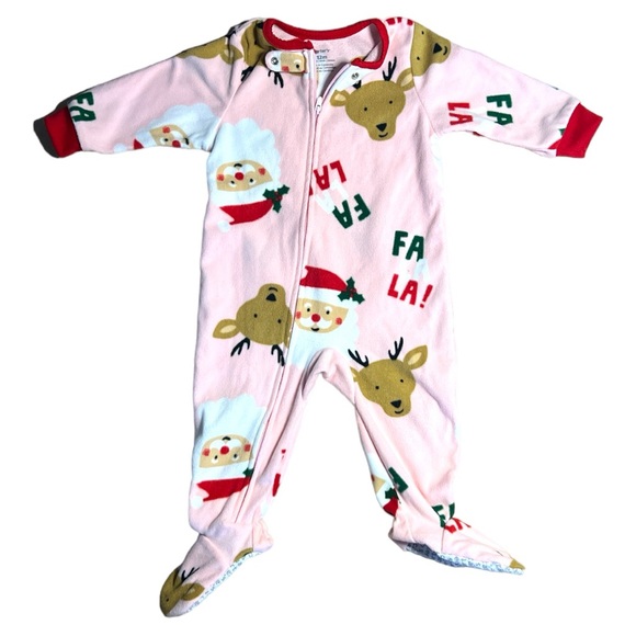 12M Carters Santa Zip-Up Fleece
Sleep & Play Pajamas - Picture 4 of 5